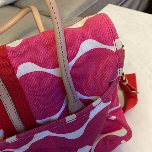 Used Juicy Couture pink and red book bag - Picture 5 of 9